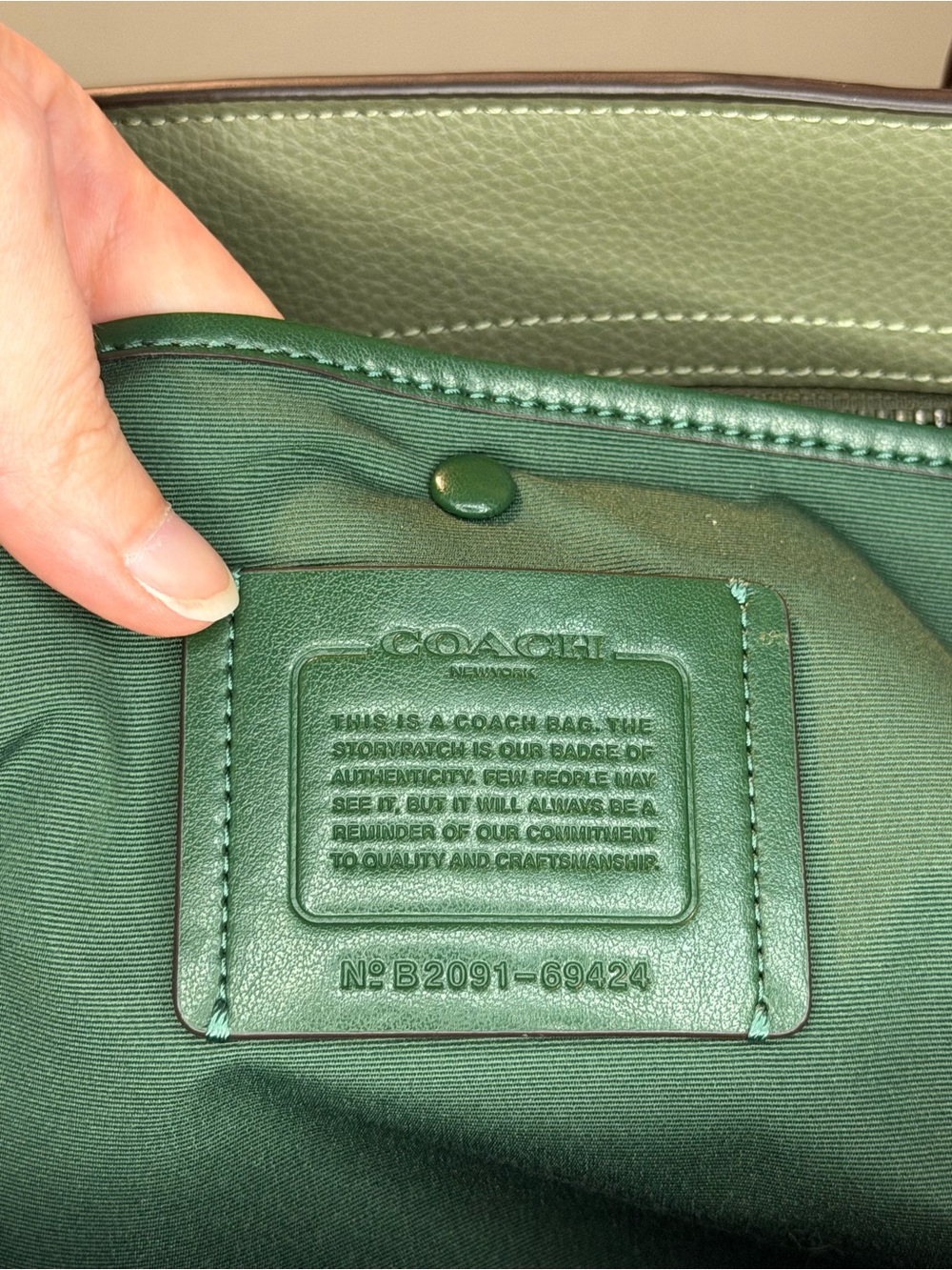 Coach Central Tote with Zip - Picture 11 of 15